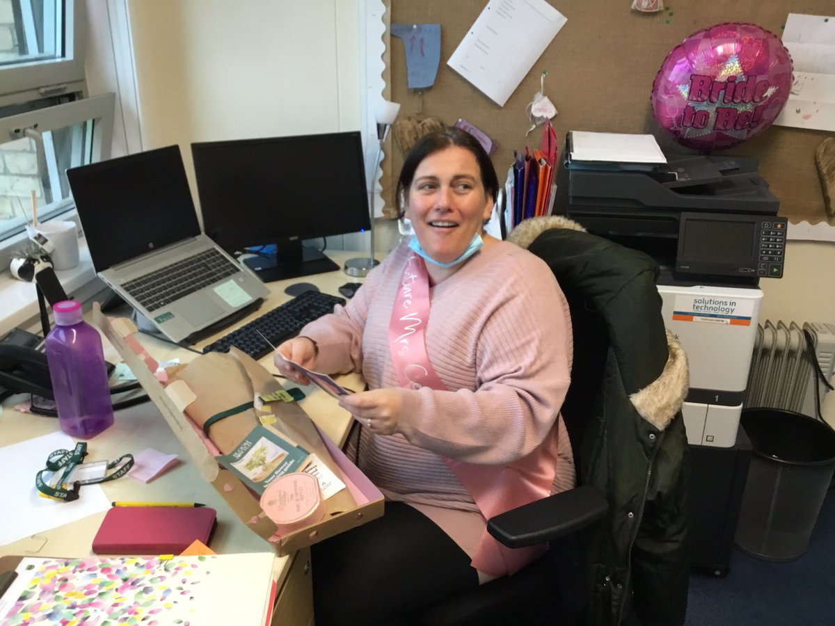 StMarysRCSch's tweet photo. Coming together as a whole school community to wish our head teacher the most special of days tomorrow. #MissODonnellIsGettingMarried! #Celebrations #CommunitySMR https://t.co/qi0WRkBr3C