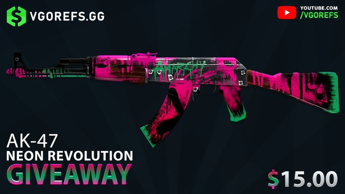 Zagmania_'s tweet photo. 🔥(15$) AK-47 | Neon Revolution GIVEAWAY  🔥

To enter:

-Retweet
-Follow  @CasinoCurd &amp; @Zagmania_
-Like &amp; Comment https://t.co/rbOLn2fiKJ (Show proof) 

⏰Giveaway ends in 24 hours!
#CSGO #CSGOGiveaway https://t.co/QxqD8uVZMk