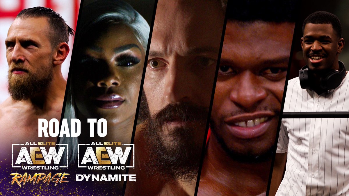 KevinSullyTV's tweet photo. Another loaded weekend! Check out AEW Road to Miami, before we kick things off with #AEWRampage tonight on TNT! https://t.co/j2FDYm5OOw https://t.co/8WCHJFkQ4V