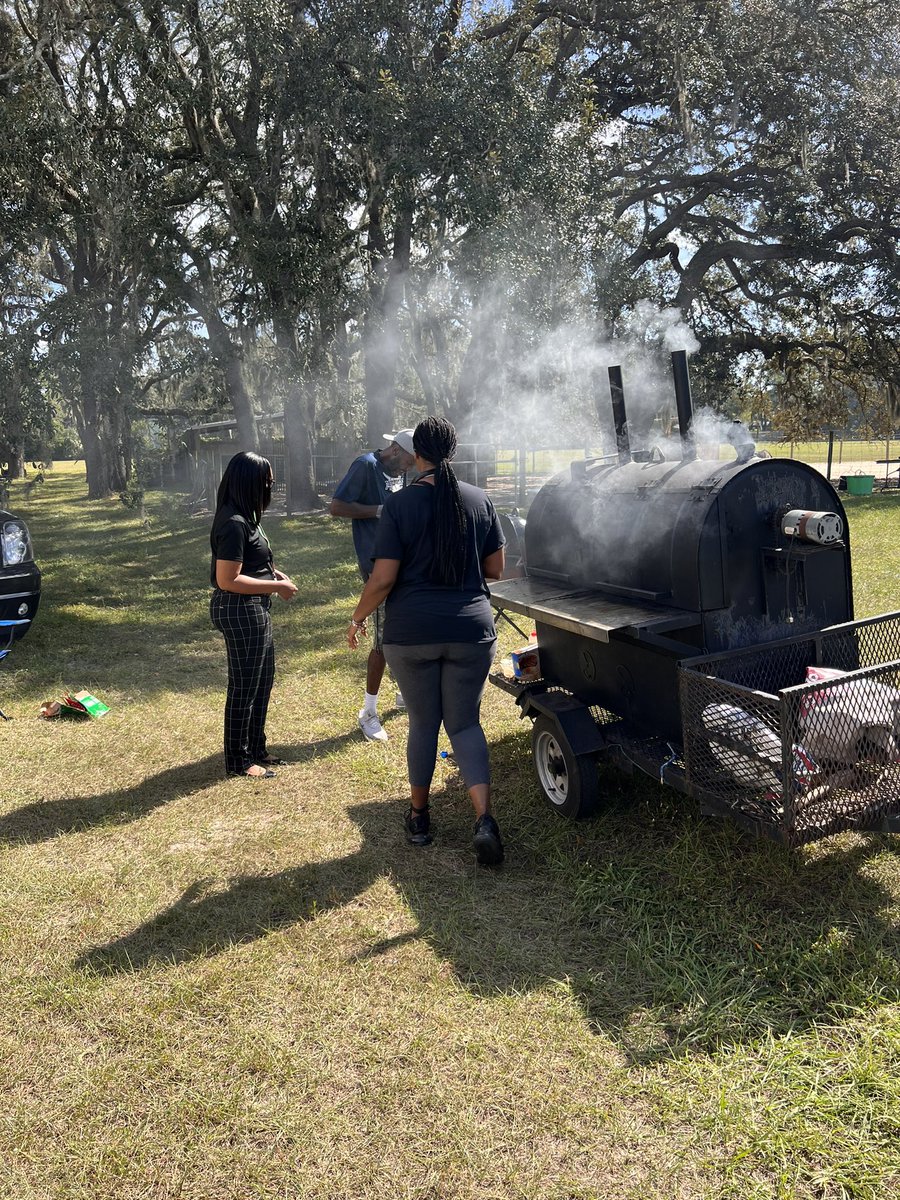Beautiful day for a Teacher Appreciation Barbecue at @Grecoms from your @TransformHCPS Family. Thank you Mr. McNair for cooking up some amazing food for your extremely deserving staff!