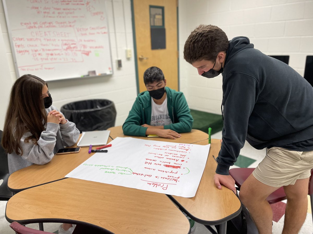 MsFusinaChem's tweet image. Students in AP Sem brainstormed a problem found amongst their individual lenses before starting their group multimedia presentations focused on one problem and solution on their topic of choice @SSSASsaints @hangingwithMsH #APSeminar #APSem #PT1