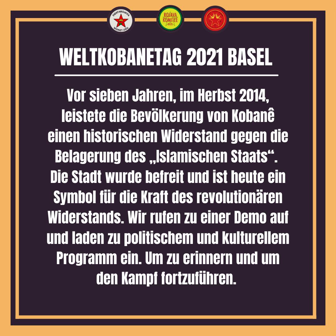 lotta_basel's tweet photo. Das Programm für den Welt-Kobanê-Tag in #Basel! 💥
1/2 https://t.co/WLXLfLihKk