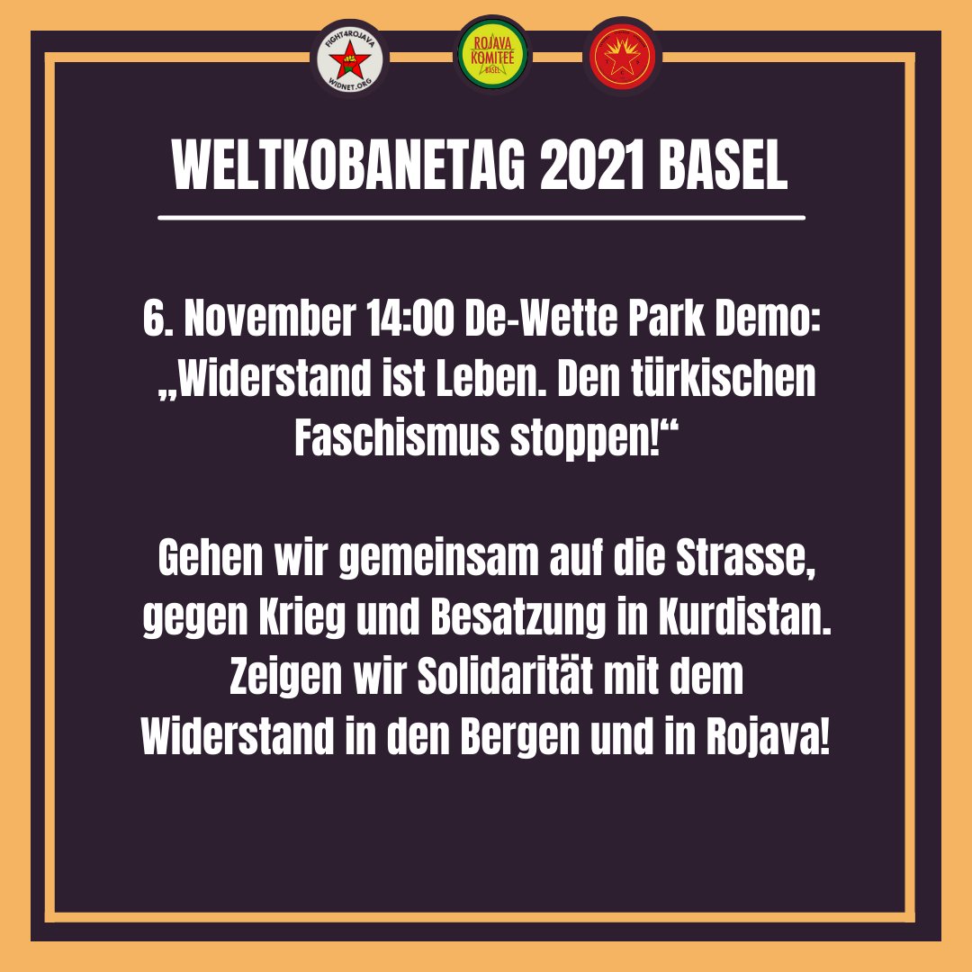 lotta_basel's tweet photo. Das Programm für den Welt-Kobanê-Tag in #Basel! 💥
1/2 https://t.co/WLXLfLihKk