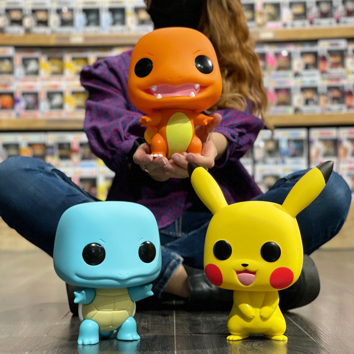 On ADORE ces POP! format XXL Pokemon. 😱Et vous qui est votre starter favori ?   🔥💧🌿⚡