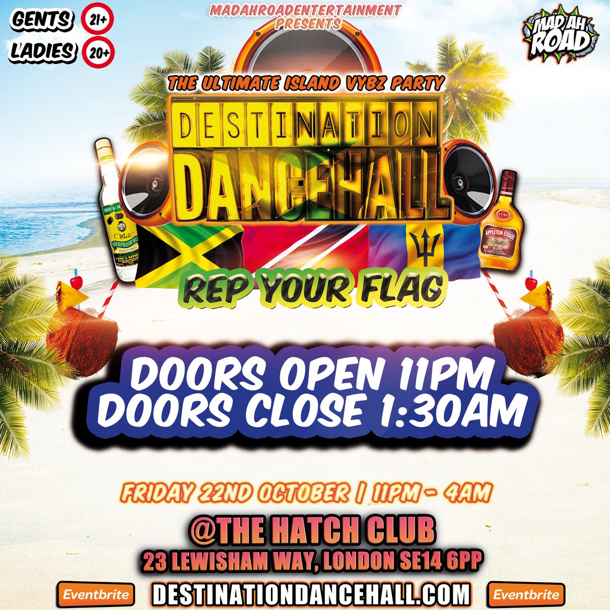 DJBLACKA's tweet photo. #DESTINATIONDANCEHALL π₯π₯π₯
-
βΌοΈ TONIGHT TONIGHT TONIGHT βΌοΈ
-
DOORS OPEN @ 11PM
DOORS CLOSE 1:30AM
-
CASH AND CARD PAYMENTS AT THE DOOR β
-
REMAINING TICKETS FROM
https://t.co/gPqa8fXH8H π―
-
BRING YOUR FLAGS WHISTLES AND HORNS! THIS PARTY LOUD LOUD LOUD π―π²π§π§πΉπΉπ»π¨π¬π©π©π²π²πΈπ±π¨π°π³π²πΆ https://t.co/vsO9jepwJz