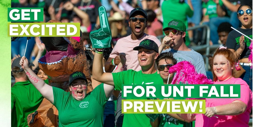 UNTsocial's tweet photo. Tomorrow is #UNTpreview! If you havenโt signed up yet โฆ what are you waiting for? Learn more: https://t.co/d3tJMxl6h7 https://t.co/y1ljezGpCf