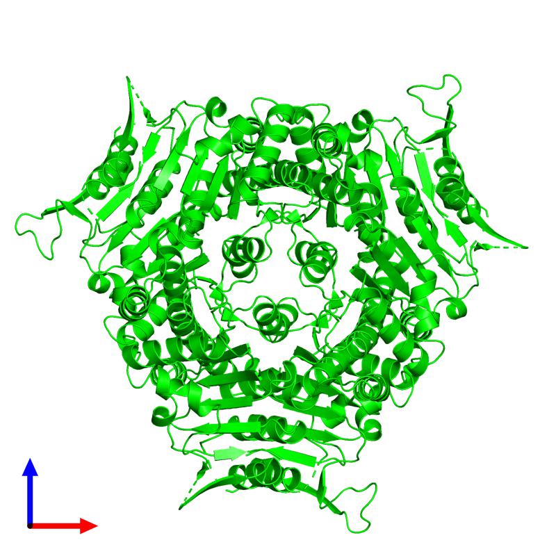 PDBimagebot's tweet photo. #HexamerOfTheWeek 'UMP KINASE FROM PYROCOCCUS FURIOSUS WITHOUT L..' published in @JMolBiol. Find it at https://t.co/F16n935Zl8 https://t.co/HNmzoHiBo6
