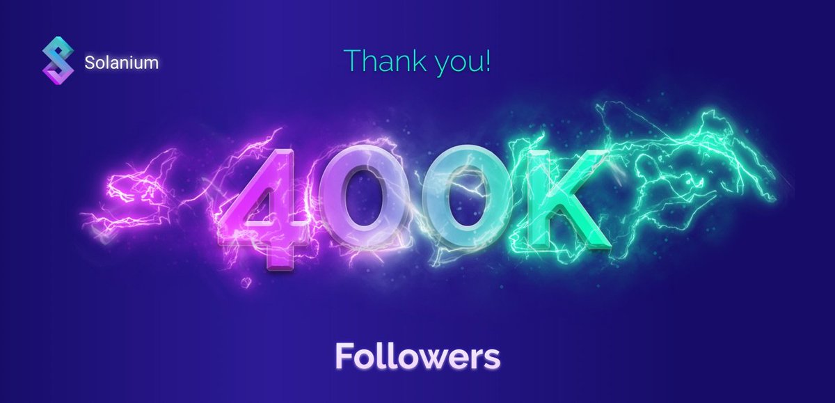 We welcome all 400k of you guys on this crazy ride together! #SolanaSummer