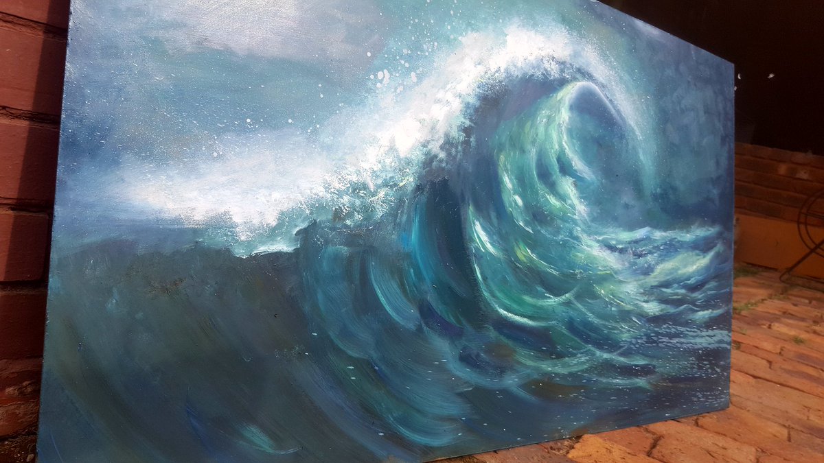 YvetteChiLLi's tweet photo. New Oil Painting #ArtistOnTwitter #beachdecor #interiordesigner #beachotel #yvettechilli @BeachhouseB @BlaauwbergHouse https://t.co/aR28eKUdzB