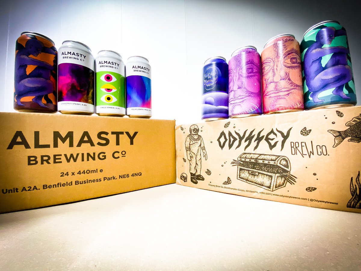 2 new <a href="/Odysseybrewco/">Odyssey Brew Co</a> IPA’s now live on the shop.  
Visit almastyshop.co.uk