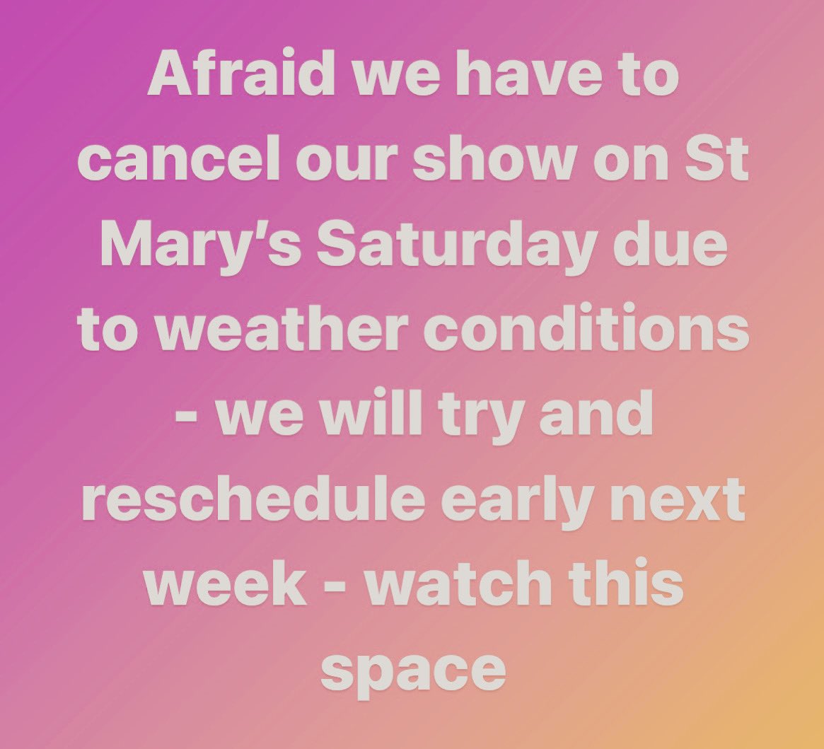 scillylaughs's tweet image. Following our announcement earlier on @davidwhiteshow @BBCCornwall we have to report this…