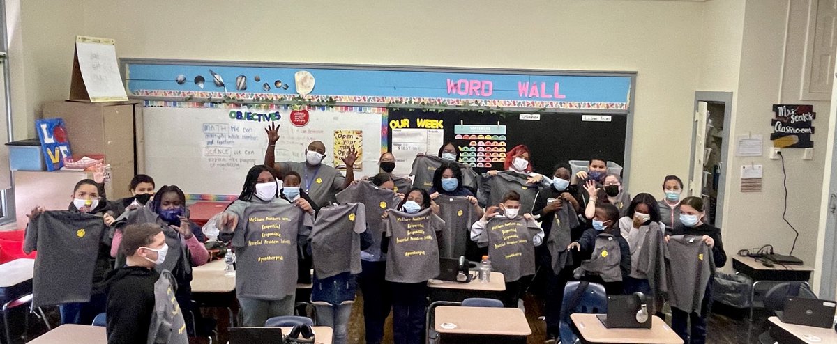 PBIS Panther Paw Reward today!!Panthers who earned 40 Panther Paws were rewarded with some new McClure swag today…go Panthers! ⁦<a href="/PHLschools/">Philadelphia Schools</a>⁩ ⁦<a href="/PHLfamilies/">Philadelphia Office of Children and Families</a>⁩