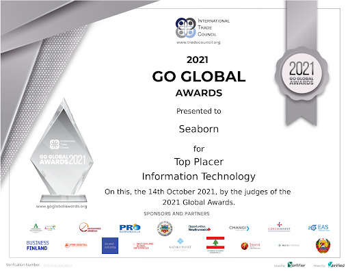Seabornnetworks's tweet photo. We are proud to announce the @IntTradeCouncil has awarded @Seabornnetworks their annual GoGlobal Award for Information Technology,We’re honored and proud to stand with our fellow winners! Congratulations, all.
#GoGlobal #InternationalTradeCouncil #WeBuildTheInternet https://t.co/sKa71YBmPh