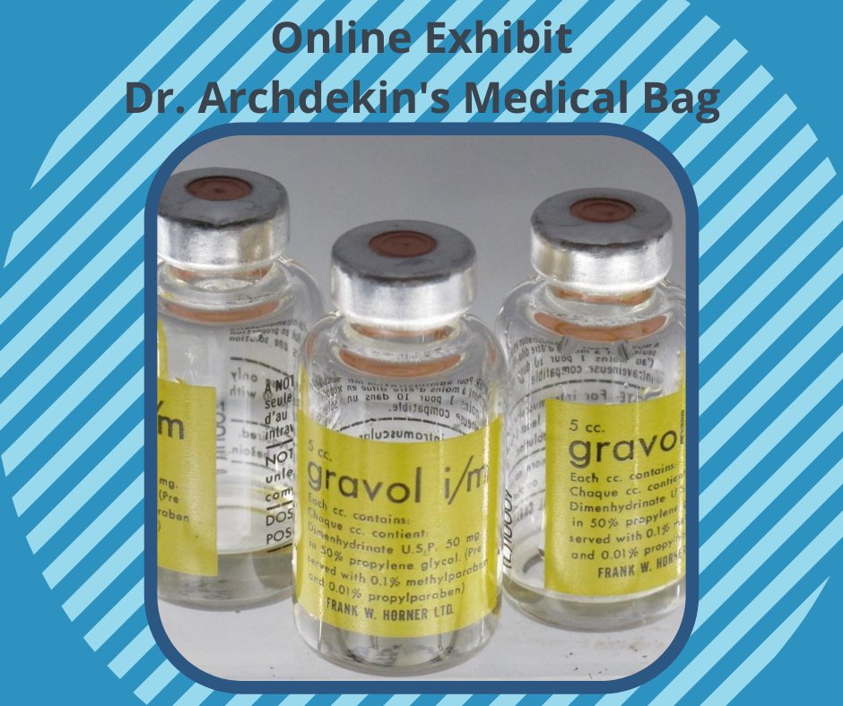 In 1947 Dimenhydrinate (Gravol) was undergoing evaluation as a treatment for hay fever, when it was discovered to have a positive impact on one of the research participants’ car sickness. From there it was tested for use by soldiers on rough transports.