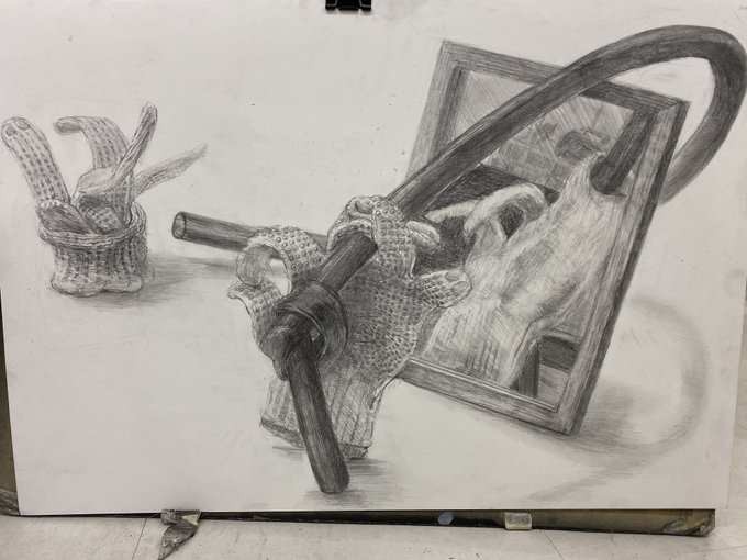 #去年の今頃描いてたイラスト 美大生ならわかるかもしれないごみ糞公開モチーフ試験の産物ですね。去年の俺かわいそう 