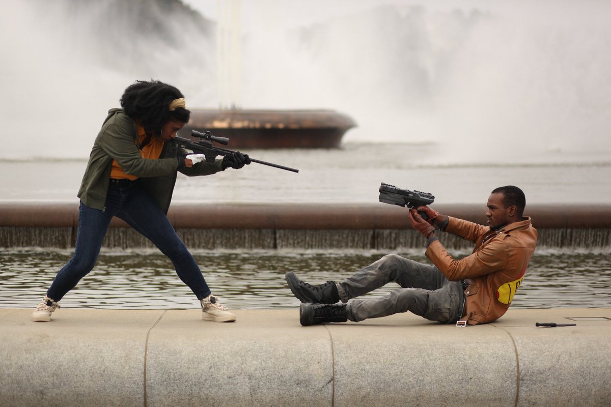 GreyWolf7880's tweet photo. Colt: I'm Breaking the Cycle.
Julianna: I'm Protecting the Cycle.
🔄🧔🏾💥🔫👩🏾🦱💥🔫🧔🏾💥🔫👩🏾🦱🔄
#Cosplay @bethesda @deathloop @BethesdaStudios #Deathloop #DeathloopCosplay #ColtVahn #ColtVahnCosplay #JuliannaBlake #JuliannaBlakeCosplay #Bethesta https://t.co/YgODAbBjph