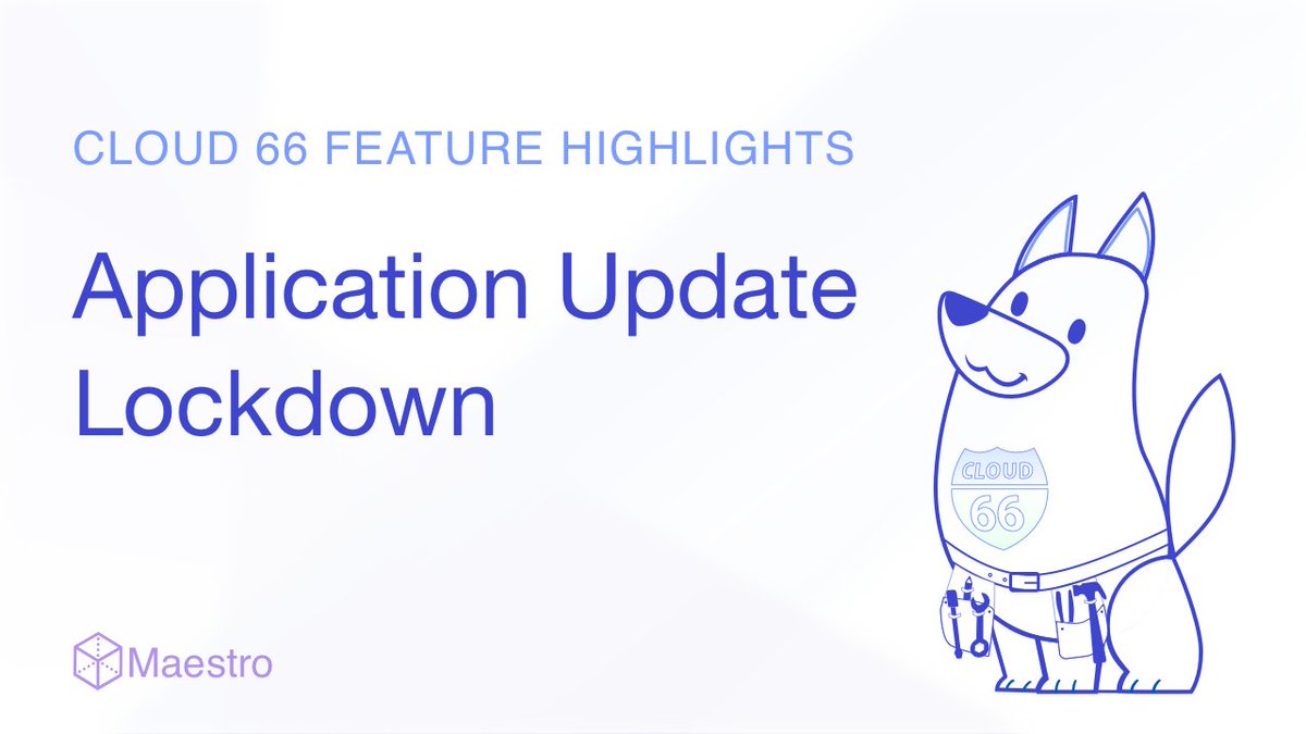 cloud66's tweet photo. ✅ Feature Highlight: Application Update Lockdown                
https://t.co/je1QkBX9IO #Cloud66 https://t.co/9BsnjzJL5x