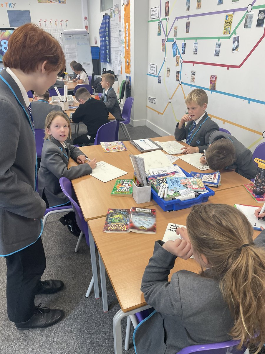 AtlanticPrimary's tweet photo. Year 4 had a fantastic morning working with our Yesr 7 students learning all about our different needs. https://t.co/7GnA8Fpoxt