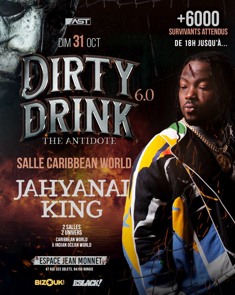 JAHYANAIKING's tweet photo. 📍PARIS ����🇷 Retrouvez-moi le Dimanche 31 Octobre 🕸pour la «  DIRTY DRINK «  with @badgalbambyyy  @fannyjofficiel  @tiitof_sparta 🥷🏾🔥 

Peeps Are you ready ?!! https://t.co/Ooz4MCw6da
