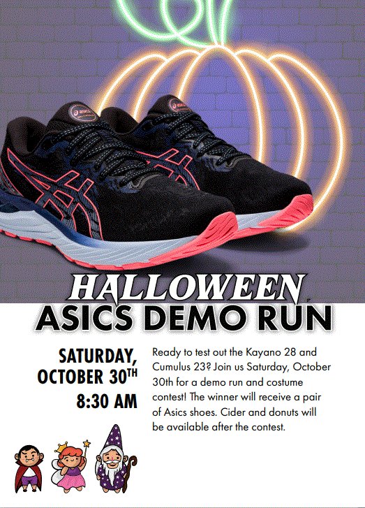 dickpondCS's tweet photo. The winner of the best costume contest will be winning a pair of Asics shoes so you're going to want to be creative for this one! #asics #demorun #freeshoes #costumecontest https://t.co/T396AMuHZO