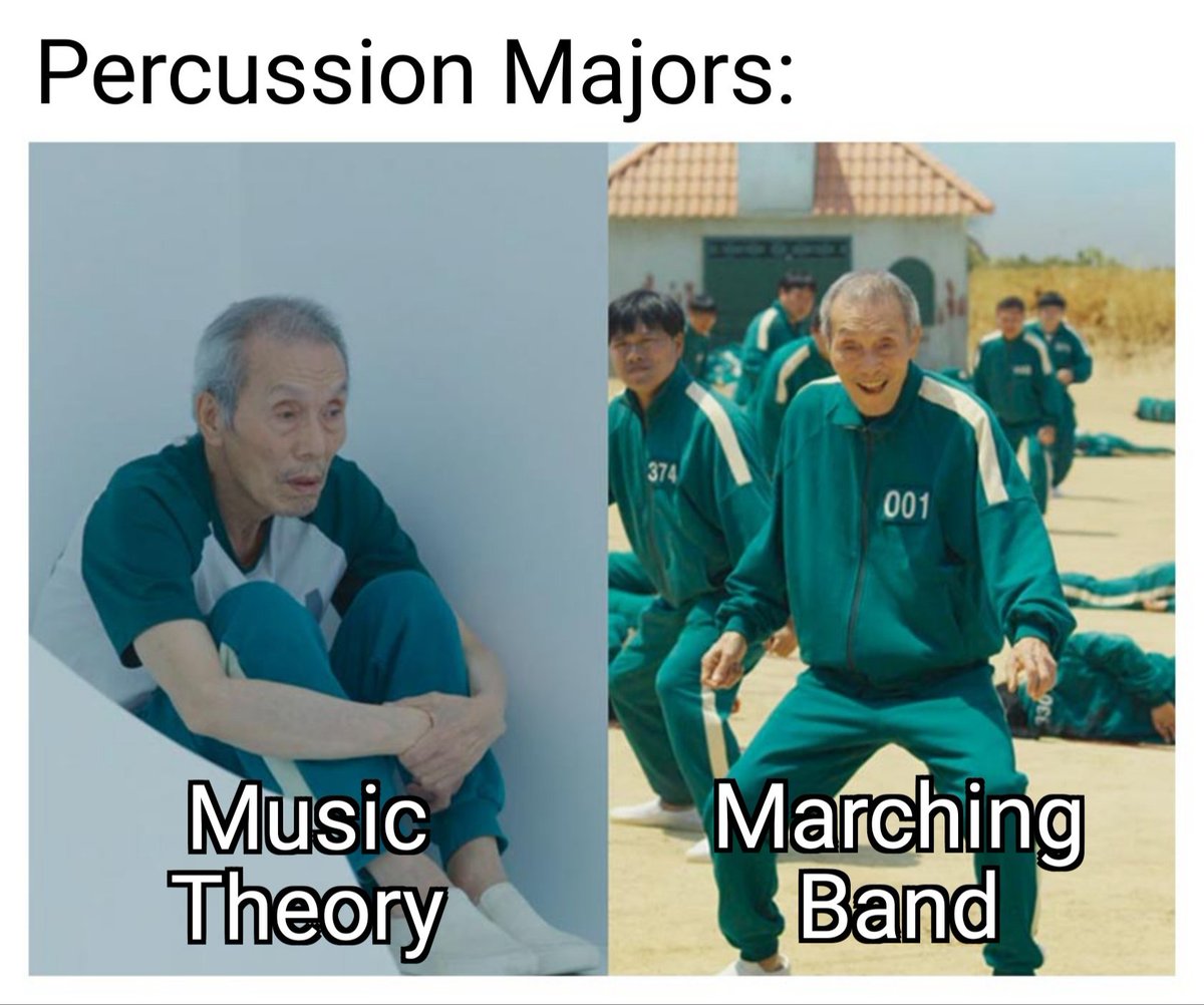You know the type! 😂 
#Percussion #MusicMajors #PercussionMajors #MusicaMajorProblems #MarchingBand #MarchingBandMemes #Drumline #DrumCorps