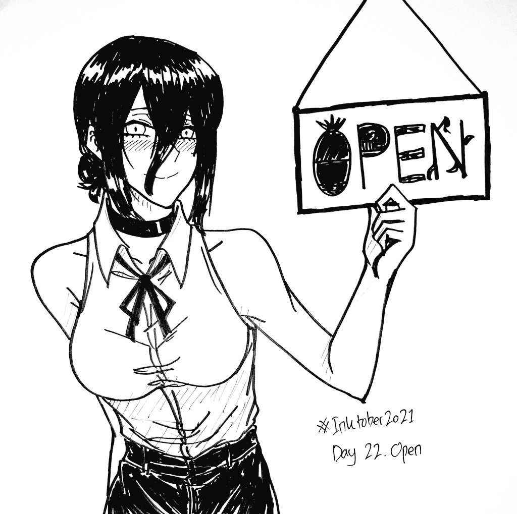 Inktober2021
Day 22 "Open"

Reze from Chainsaw Man
.
#inktober #inktober2021 #reze #csm #chainsawman #FANART 
