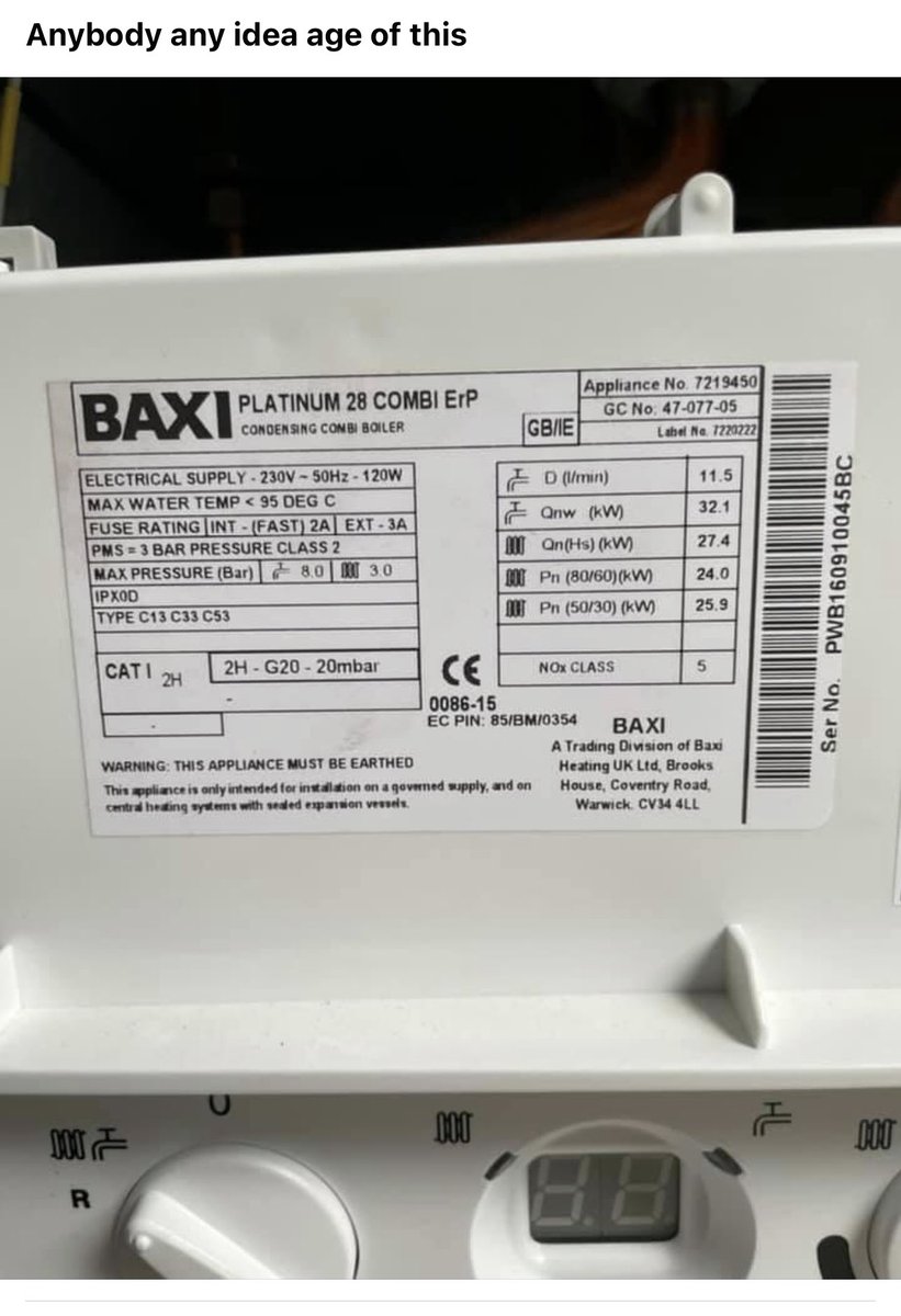 AllenHart999's tweet photo. 5 year old boiler taken out and replaced with a new boiler on the government eco scheme. None of these grants are about saving the planet, all about companies getting rich and selling products. This boiler would of still been under warranty. https://t.co/ifr6rzJBO0