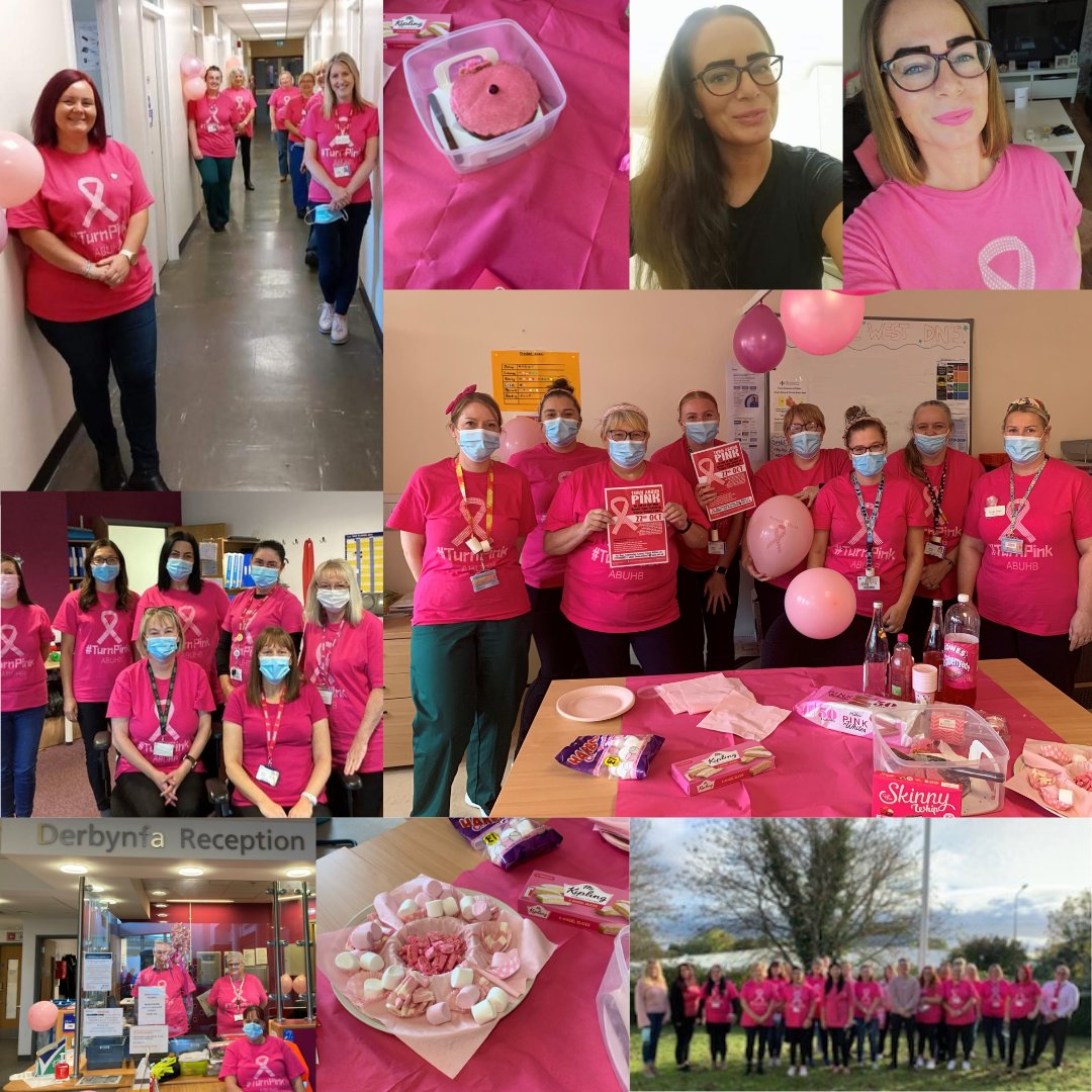 Huge thank you to all of our wonderful staff who celebrated #Turnitpink today in aid of Breast Cancer Awareness 🎀

All proceeds from the #TurnABUHBPink day will go towards the new Breast Centre in Ysbyty Ystrad Fawr, which is opening in 2022 🏥
