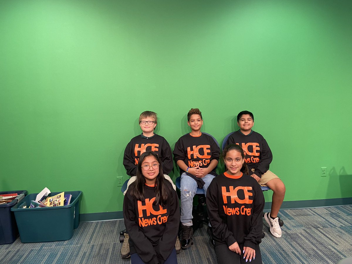 HCE_MediaCenter (@amypikehcemedia) on Twitter photo These 5 5th graders were an awesome HCE News Crew team! Canβt wait to have them back on during Q4 <a href="/AmyPikeHCEMedia/">HCE_MediaCenter</a> <a href="/hceotters/">Herbert Cambridge Elementary</a> These 5 5th graders were an awesome HCE News Crew team! Canβt wait to have them back on during Q4 <a href="/AmyPikeHCEMedia/">HCE_MediaCenter</a> <a href="/hceotters/">Herbert Cambridge Elementary</a>