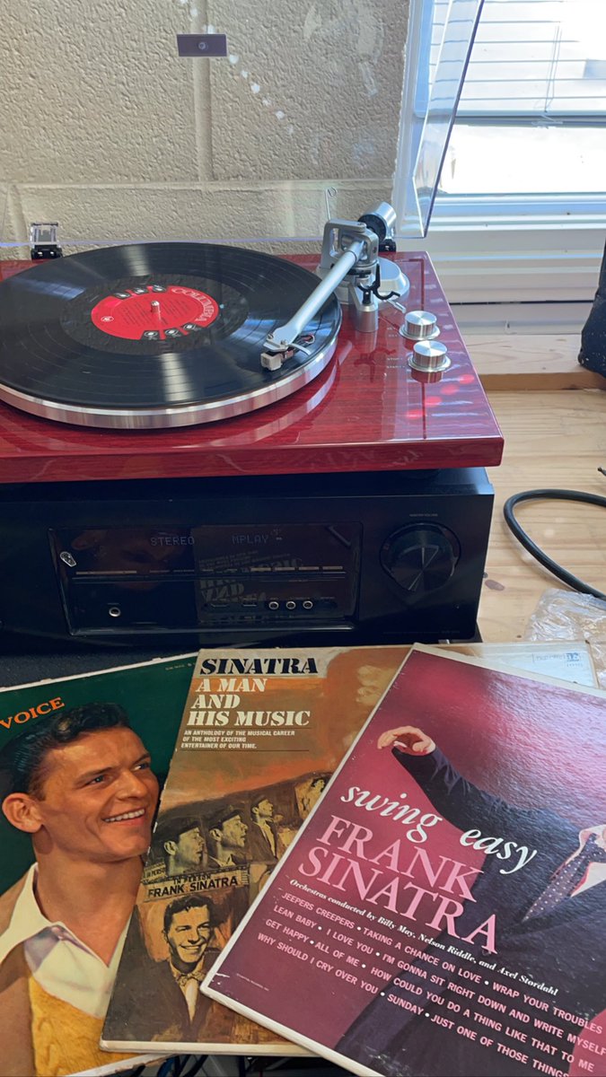 That moment when a student in your #MakerSspace asks “Mr. Northrup, do you have have #FrankSinatra?” why yes I do….#MakerEd