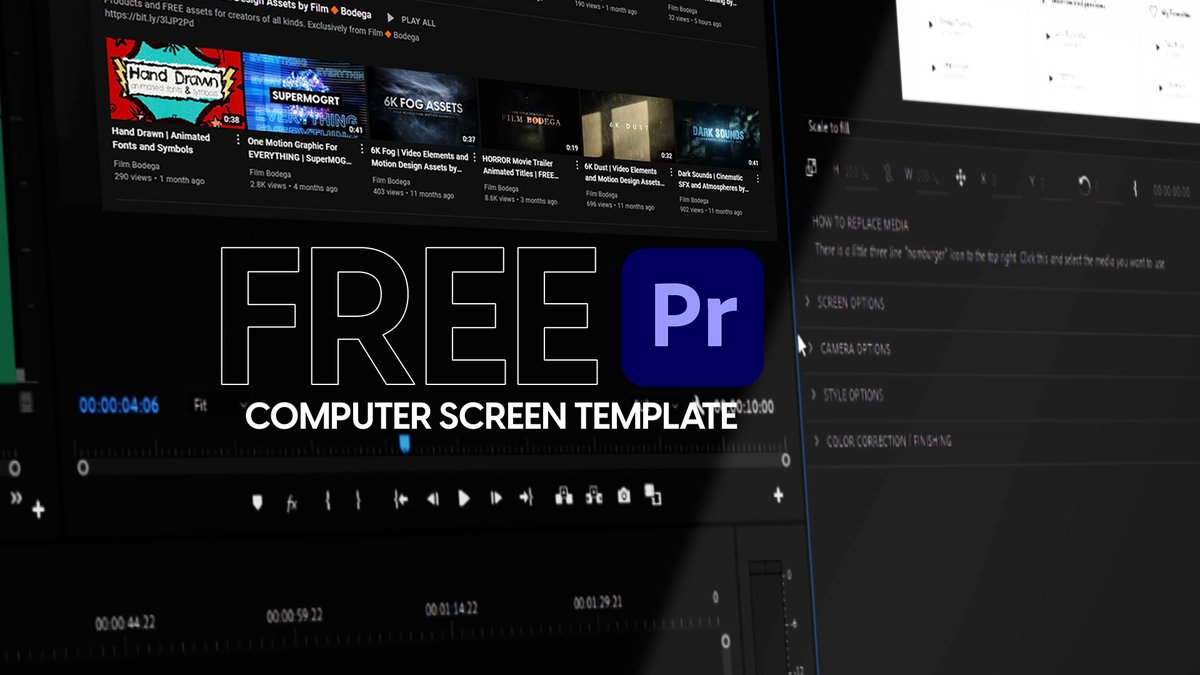 It's the final Free Week Download and it's straight 🔥🔥🔥. Create animated computer screens with your own image or footage ALL INSIDE OF PREMIERE PRO. Download the free template now.  shutr.bz/3GfBT9K