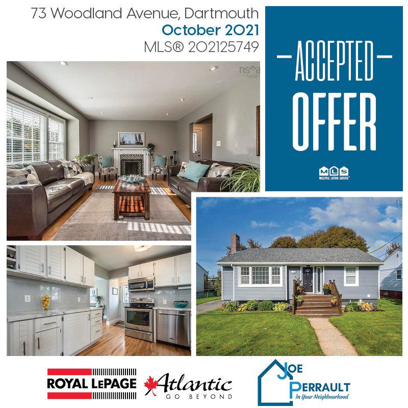 Joe_Perrault's tweet photo. It's a wonderful day for my sellers at 73 Woodland Avenue in #Dartmouth! Their bright &amp; stunning bungalow has an #AcceptedOffer 🎉! #Congrats!

#PendingSale #HouseForSale #RLPA #HRMListing #HRMRealEstate https://t.co/Z8LKkSUWoA