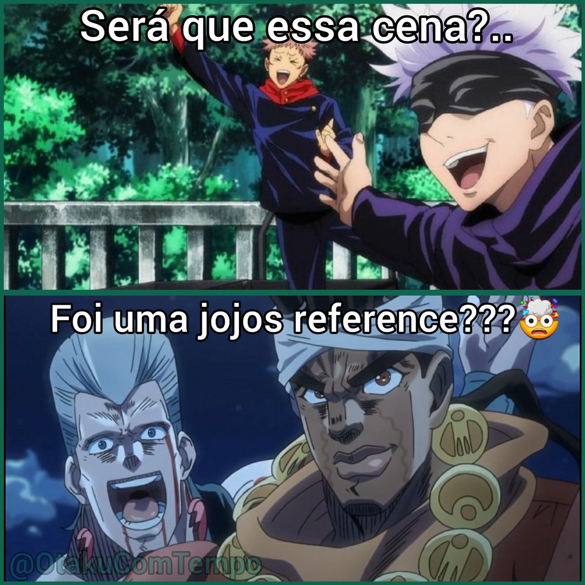 APRENDEU COM O PAI KK, MEMES DE JOJO'S BIZARRE ADVENTURE