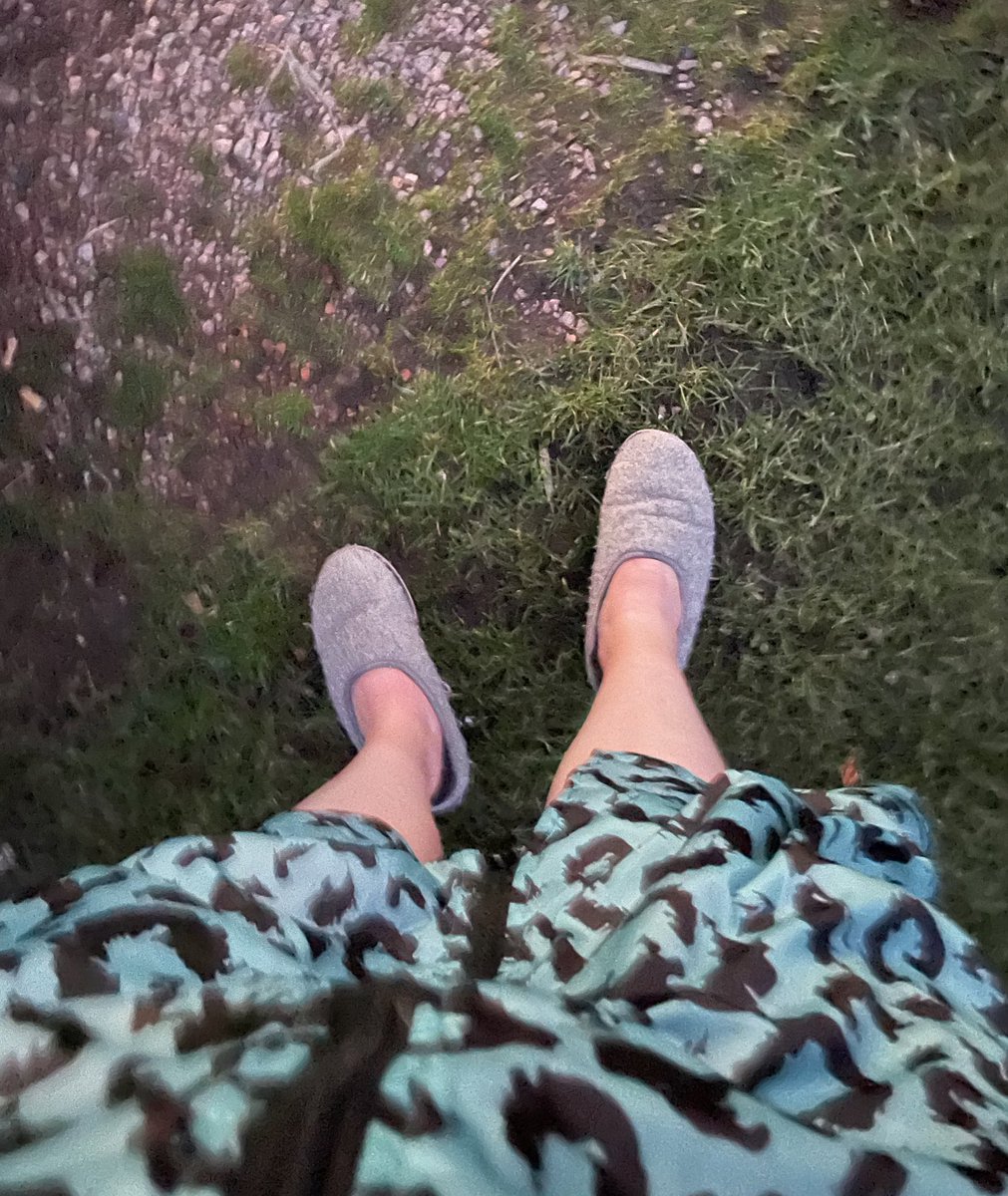 KlaireConnor's tweet photo. It’s October so I’ve swapped my sandals for slippers! My @mahabis are keeping my feet warm after a chilly swim!! #SeaSwimming #Pittenweem #KeepingCozy https://t.co/VM38QqqCM7