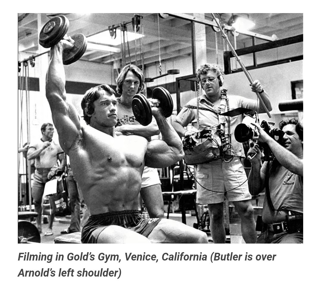 Arnold Schwarzenegger in 'Pumping Iron' (dir. George Butler & Robert Fiore) 