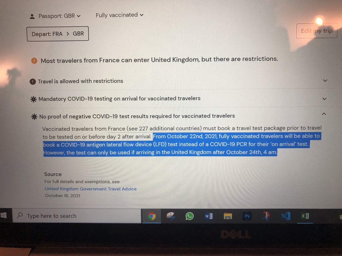 3StrandFrank's tweet photo. @British_Airways @UKgovcomms The UK Gov website states nothing about a specific arrival time. Also, BA’s last update was on the 20th of October https://t.co/Mpig9RkFAq
