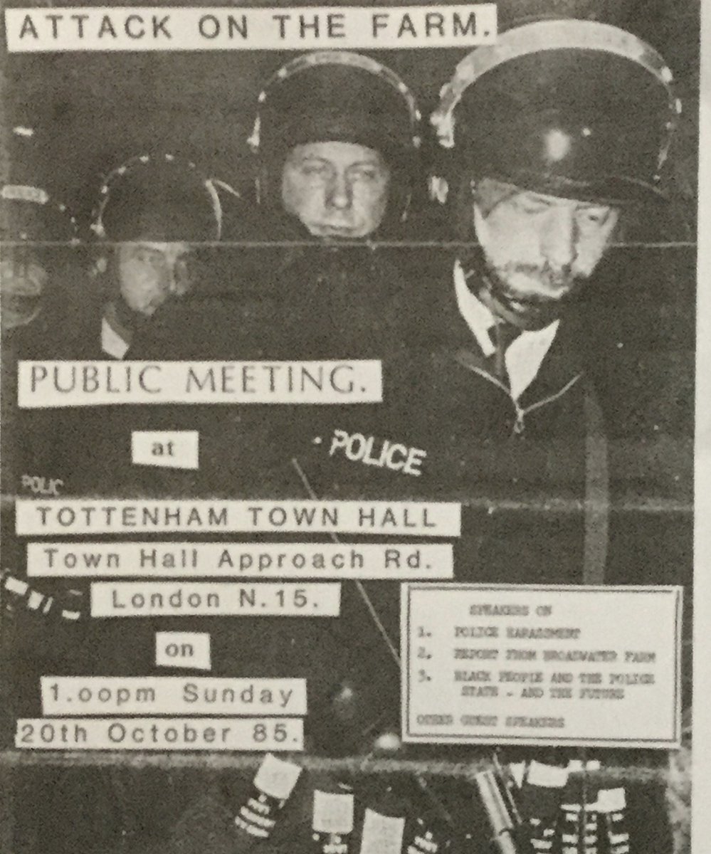 StaffordScott_'s tweet photo. #BHM #LestWeForget #BroadwaterFarmUprisings 👊🏾

They @metpoliceuk tried to intimidate and terrify but we stood firm - we knew that they were cowards who like to #bully #terrorise and #murder mother's 

#SelfDefenceIsNoOffence 
#NoJusticeNoPeace 
#WarInaBabylon https://t.co/OKPH7dpwGc
