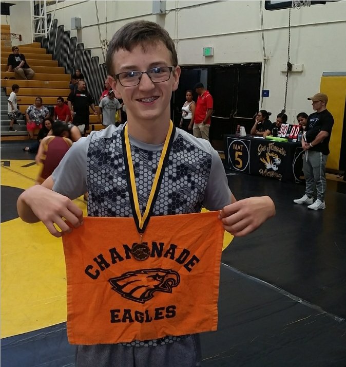 NADEWRESTLING's tweet photo. Keep moving Sam!! Chaminade alum Sam Weaver celebrated his abilty to move....quite a transformation Sam since Chaminade middle school! Wishing Sam the best wrestling for Nebraska Wesleyen University his freshman season! @WeaverCleaver https://t.co/2byETp1Ev5