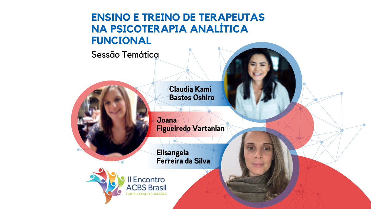 A Cláudia Oshiro, Joana Vartanian e a Elisangela da Silva estarão conosco no II Encontro da ACBS Brasil - Fortalecendo Conexões! 
👉Inscrições no site: eventos.acbs.com.br