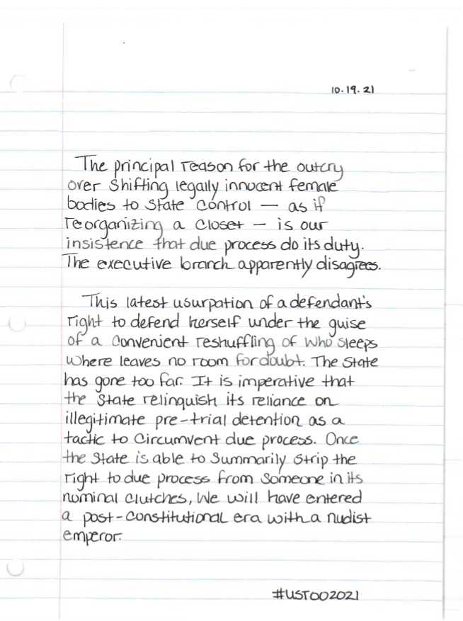 Due Process must do it's Duty!

#USTOO2021

 PLEASE SUPPORT/ SHARE/ FOLLOW!