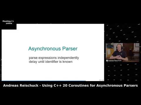 meetingcpp's tweet image. Meeting C++ online - Andreas Reischuck - Using C++20 coroutines for asynchronous parsers
youtube.com/watch?v=u41Ehj…
#cpp
#cplusplus