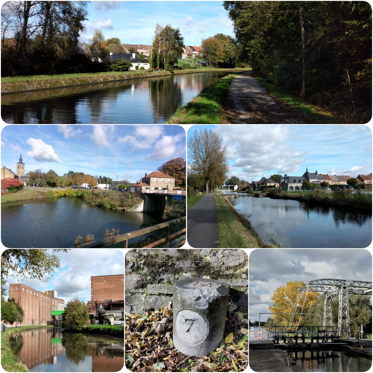 KanalenNL's tweet photo. Het was een prachtige dag voor een fietstocht langs het Belgische kanaal Blaton-Ath. Ruim 20 km lang over prima fietspad. Een aanrader. #Blaton #Ath #canal https://t.co/avVmINEUnW
