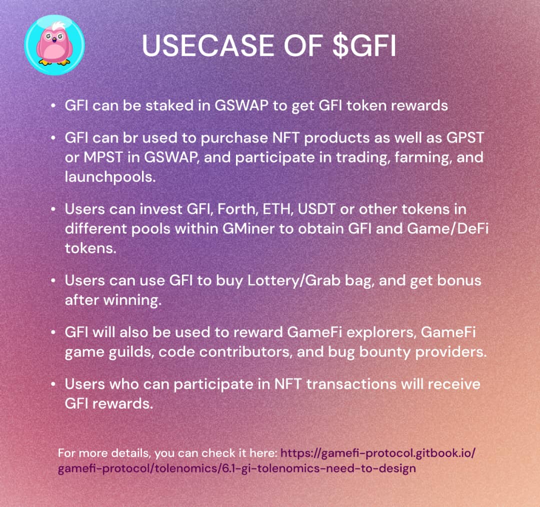 Rabson___'s tweet photo. Hey guys. Let me introduce to you a newly launched project that will bring you to a whole new level of experience in terms of play-to-earn games. $GFI from @GamefiProtocol which is the future of #NFTGaming and is listed on #PancakeSwap, @coingecko and @Hotbit_news https://t.co/Le8DCSq9U1