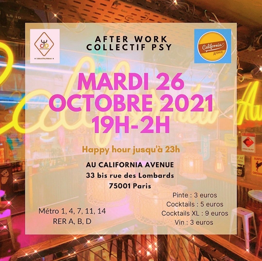 CollectifPsyD's tweet photo. On vous propose un superbe afterwork pour fêter l'intégration mais aussi les vacances !
Venez nombreux 🧡💛

Adresse : 33 bis rue des Lombards 75001 Paris

Accès : tous les rer et metros depuis Châtelet https://t.co/IpwA1XZZ67