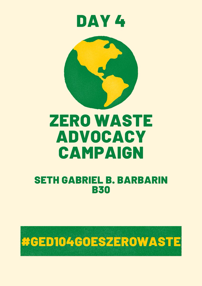 sethgabrielb's tweet photo. Day 5: Good Day! Join me on my last day of my journey for our zero-waste advocacy campaign. Today I will be sharing with you how we can reduce our pollution by doing a little change in our lives. https://t.co/VfLdrW5sHI