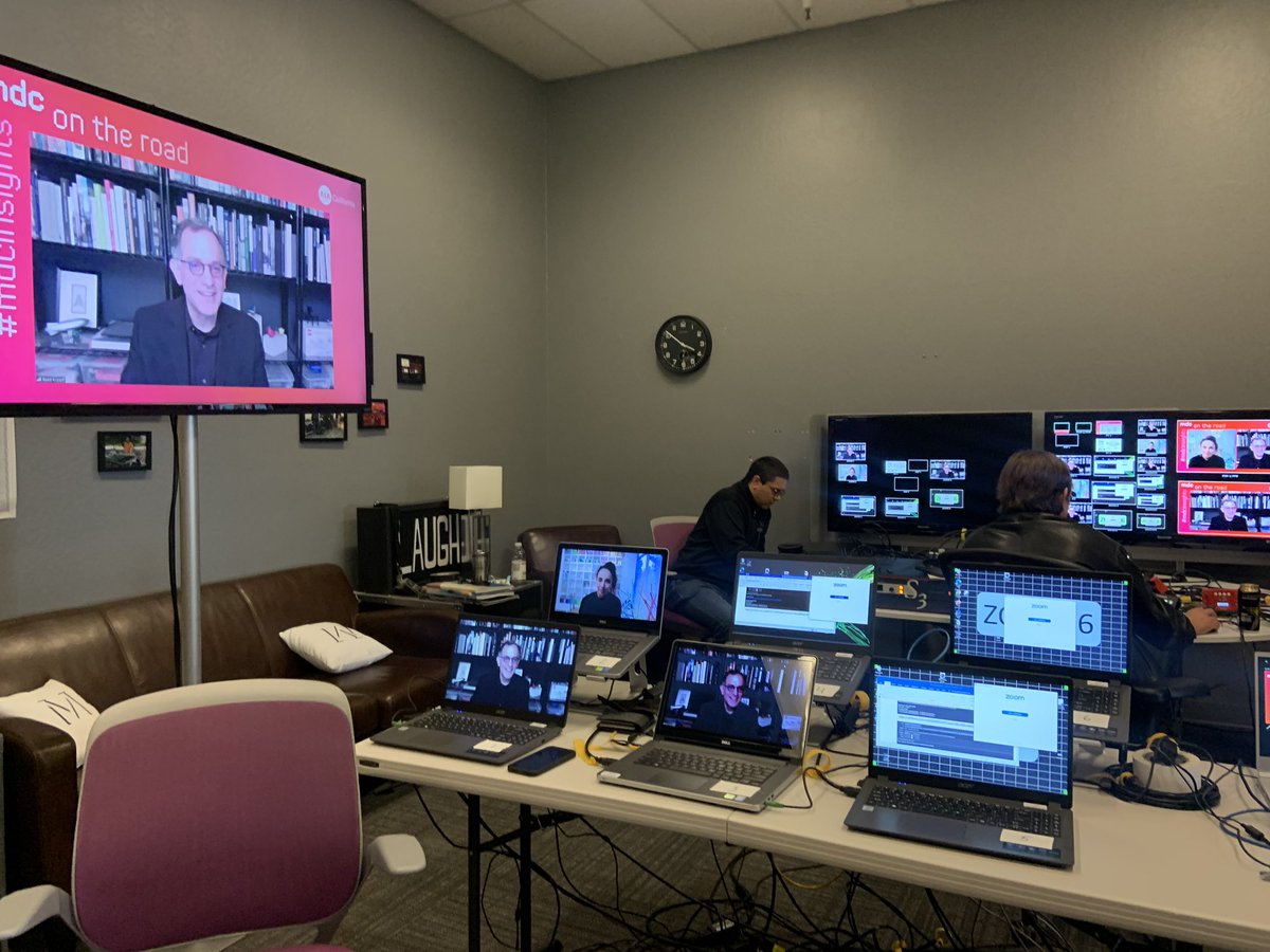 This is what S-T-R-E-T-C-H-ing looks like. Nice job Reed &amp; Larry!  While we stretch,  here’s more pics of what’s happening behind the scenes. It takes a village and a whole lotta computers!  #mdcinsights
