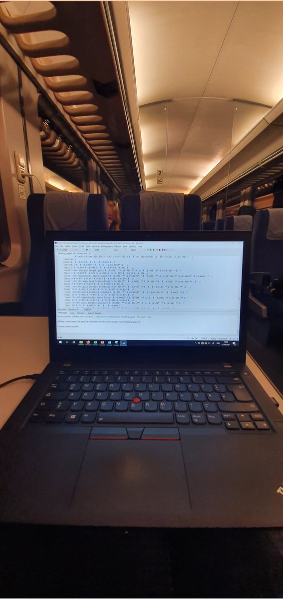 DanielPerico's tweet photo. Best way to kill time during a train journey
Do #Latext tables. https://t.co/JYU7Usatgd