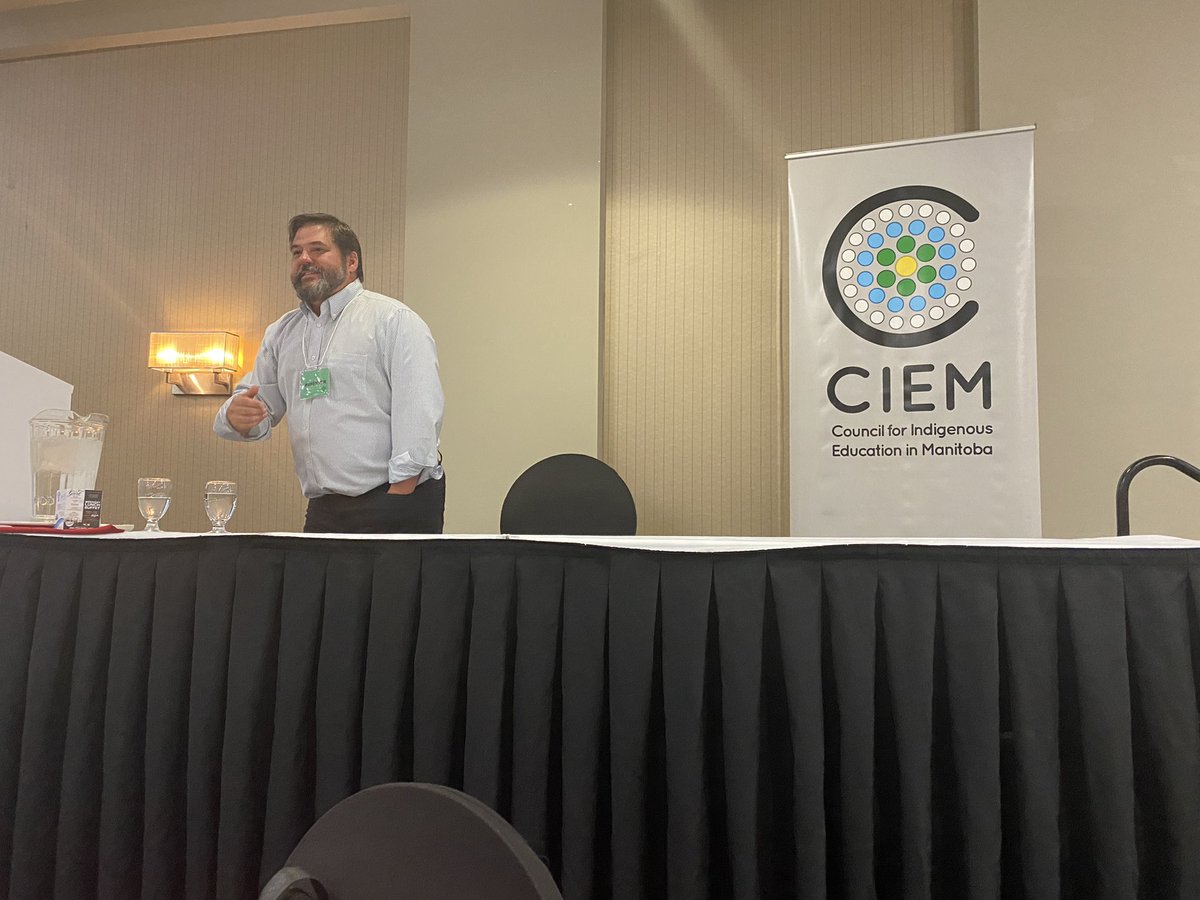 MsBirdECHO's tweet photo. Gitchi Miigwetch to DR @KulyMarc  for your keynote session on the importance of storytelling to help connect students across differences. It’s crucial we make time for conversations. @CouncilforIndig #MTSPDDAY https://t.co/R0sUS18Obk