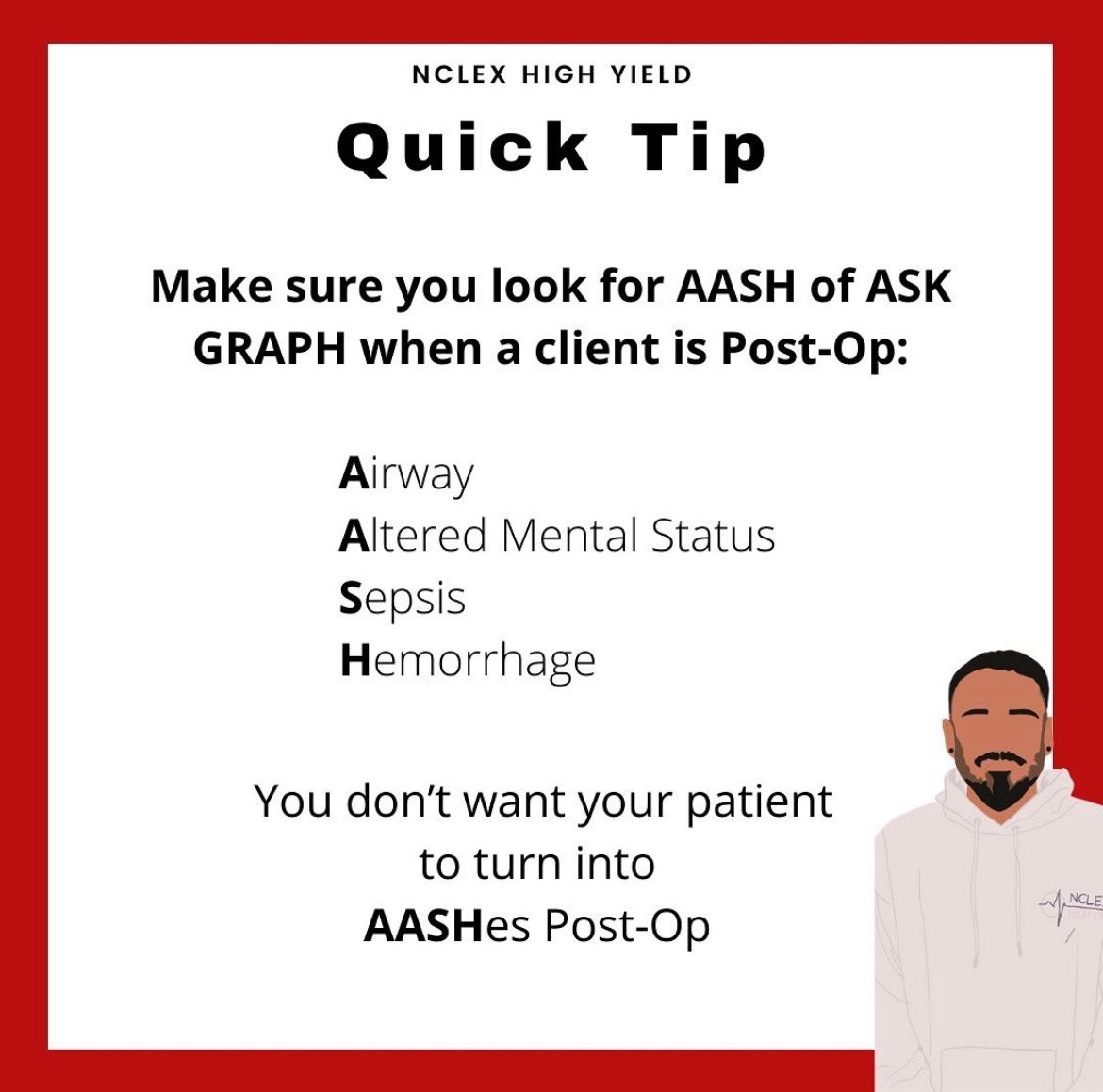 NclexHighYield's tweet photo. โ๐ผQuick Tips!
#nclex #nursingschool #nurse #nursingstudent #nursing #nclexrn #nclexquestions #nclexprep #nclexstudying #nclexquestions #rn #nclexpass #nclexreview #registerednurse https://t.co/j9bEjKMHDn