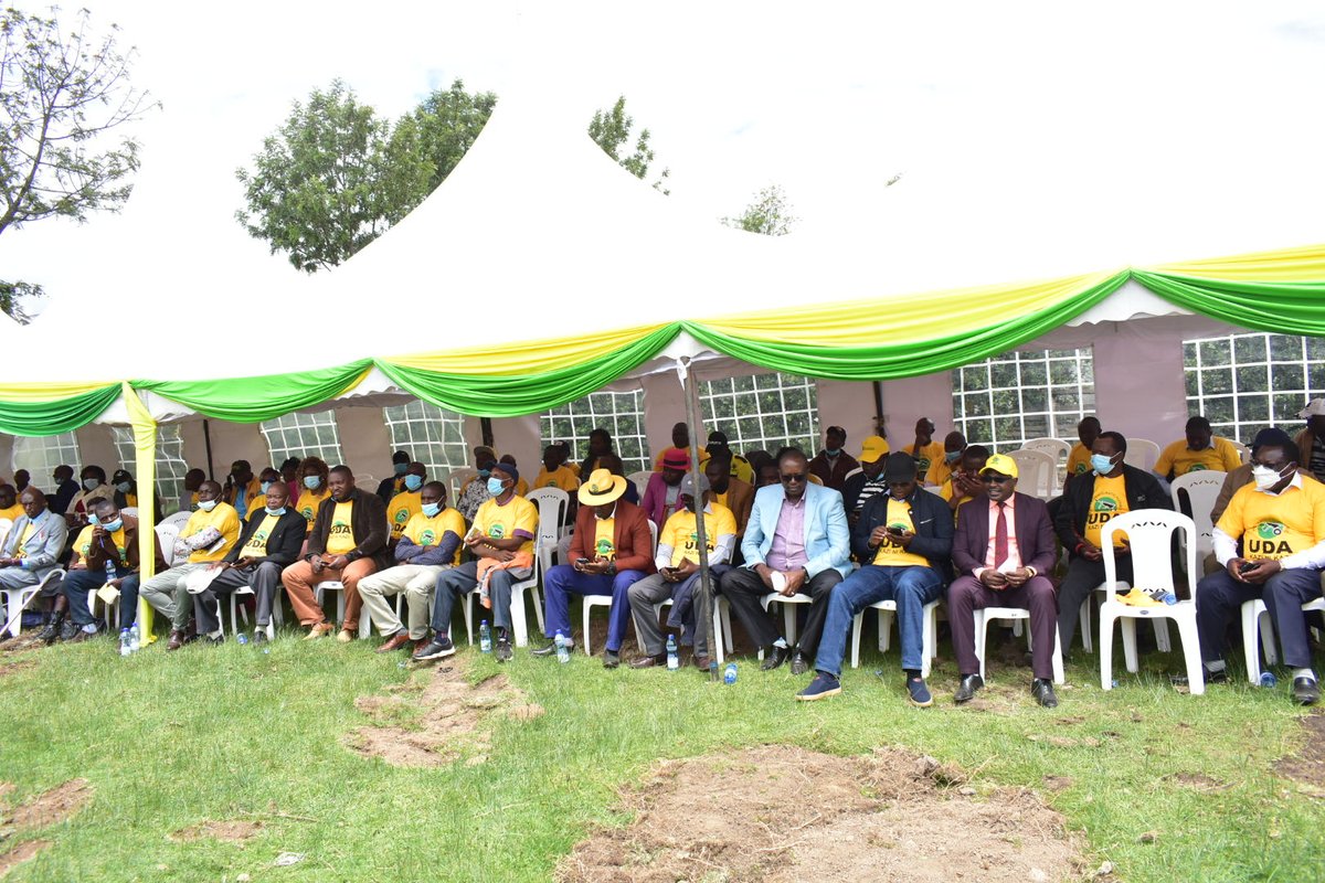 In the company of the @UDAPartyKe Secretary General @VeronicaMainaSG and Oljoroorok MP @mike_muchira and various aspirants, we opened the county party offices which will serve as the coordination point. @WilliamsRuto the 5th. #KaziNiKazi #HustlersNation